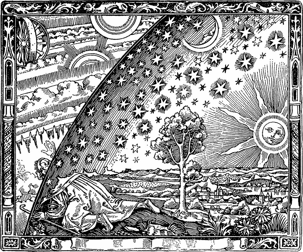 Holzstich aus Camille Flammarions L'Atmosphère: Météorologie Populaire, 1888 Holzstich aus Camille Flammarions L'Atmosphère: Météorologie Populaire, 1888